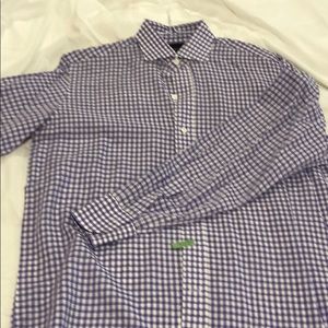 Purple gingham Ledbury button down - size 15 1/2"